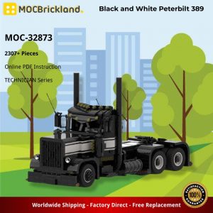 Technician Moc 32873 Black And White Peterbilt 389 By Laouaistechnic Mocbrickland (2)