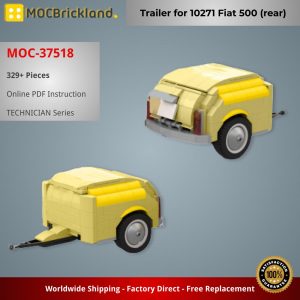 Technician Moc 37518 Trailer For 10271 Fiat 500 (rear) By Rb Instructions Mocbrickland (2)