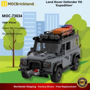 Technician Moc 73034 Land Rover Defender 110 'expedition' By Tangram Mocbrickland (4)