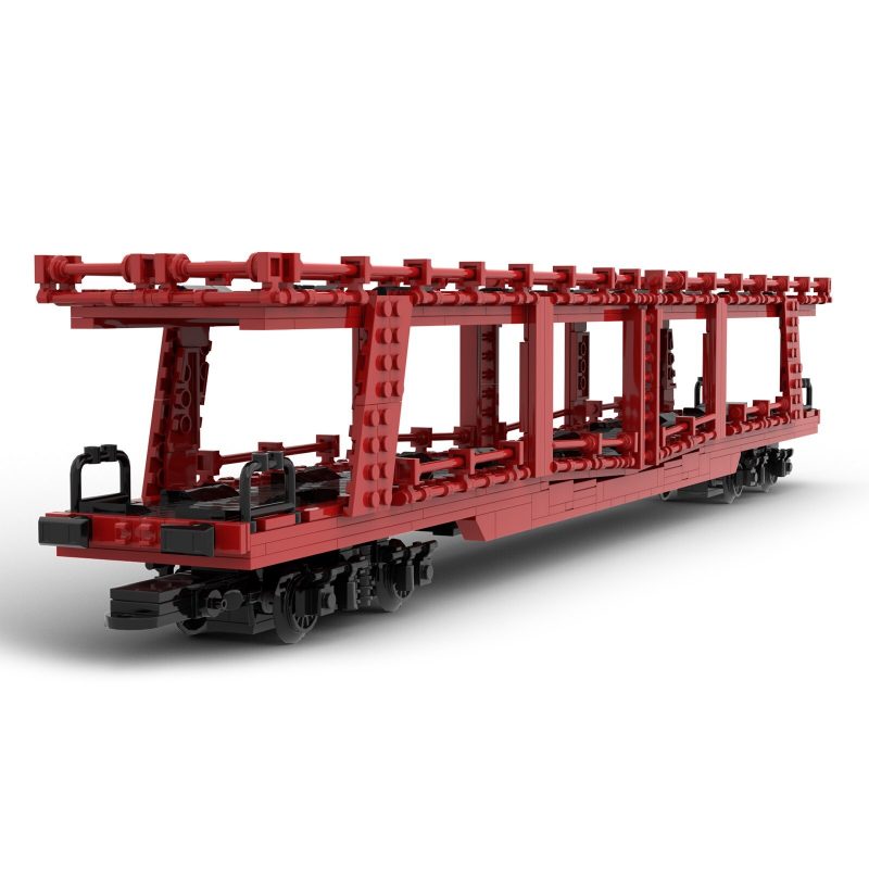 MOCBRICKLAND MOC-80084 Autotransportwagen DDm 915 Rot