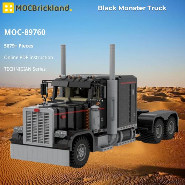 Technician Moc 89760 Black Monster Truck Mocbrickland (5)