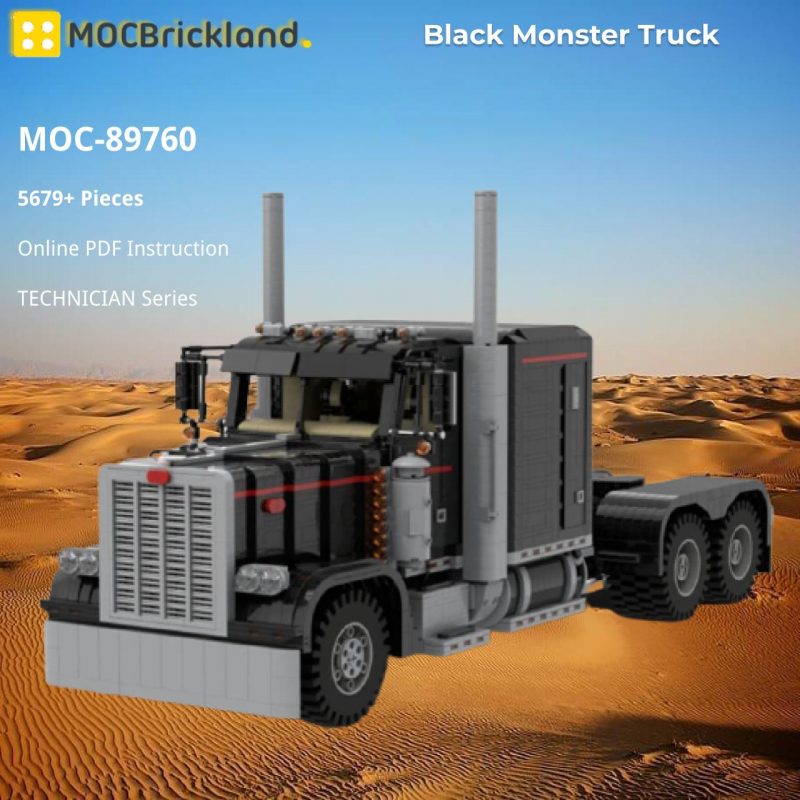 MOCBRICKLAND MOC-89760 Black Monster Truck