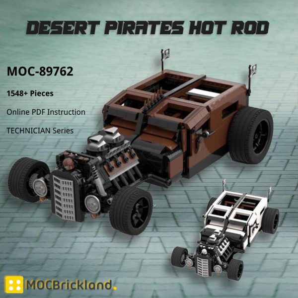 Technician Moc 89762 Desert Pirates Hot Rod Mocbrickland (3)