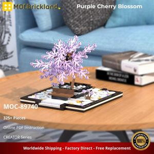 Creator Moc 89740 Purple Cherry Blossom Mocbrickland (5)