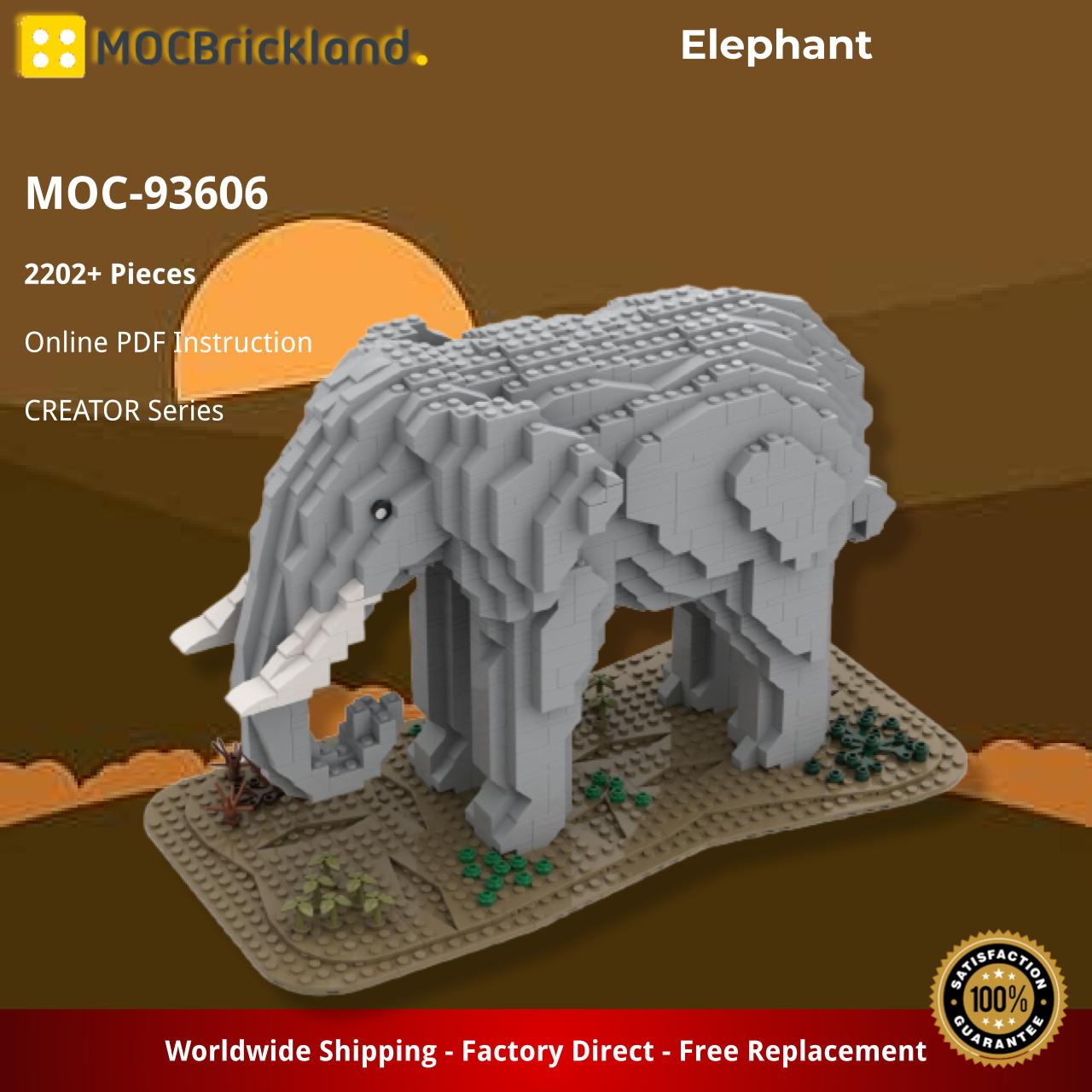 Creator Moc 93606 Elephant By Ben Stephenson Mocbrickland (2) Creator Moc 93606 Elephant By Ben Stephenson Mocbrickland (2)