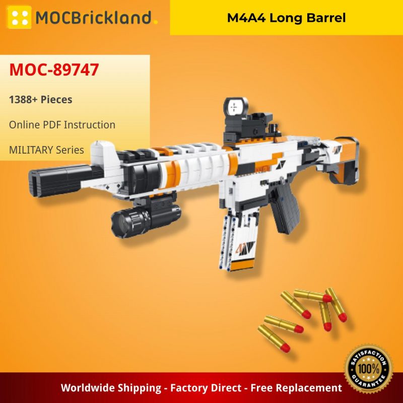 MOCBRICKLAND MOC-89747 M4A4 Long Barrel
