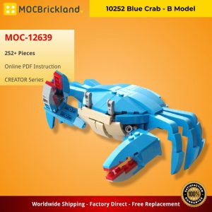 Mocbrickland Moc 12639 10252 Blue Crab B Model (2)