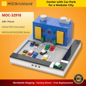 Mocbrickland Moc 32918 Center With Car Park For A Modular City (2)
