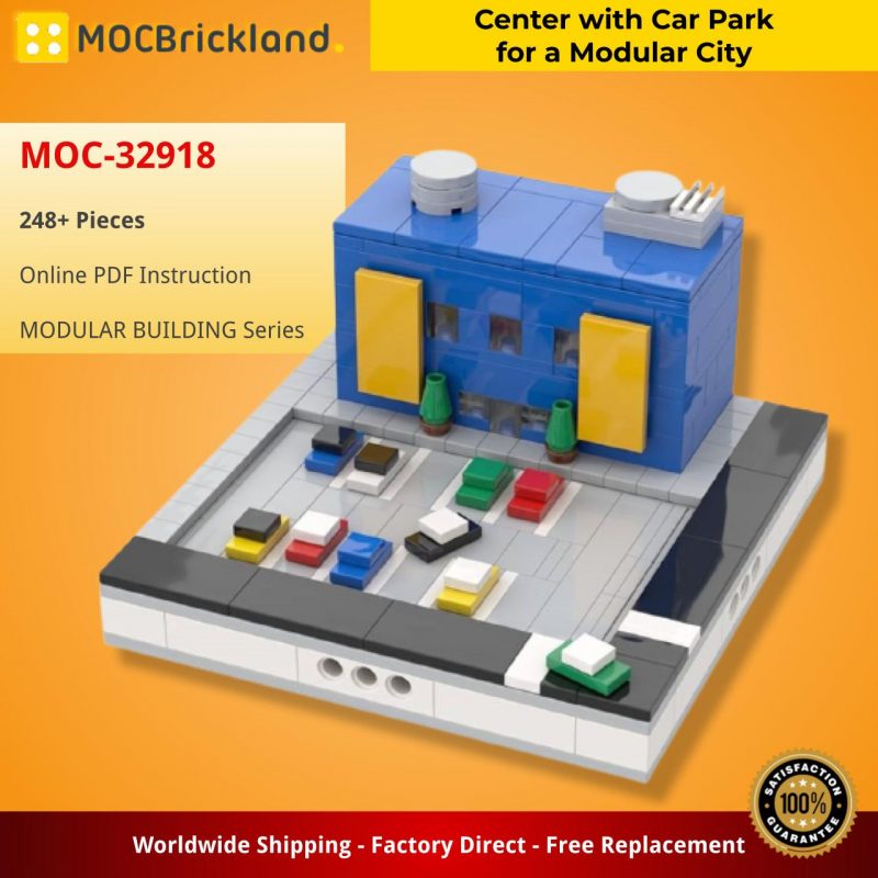 MOCBRICKLAND MOC-32918 Center with Car Park for a Modular City