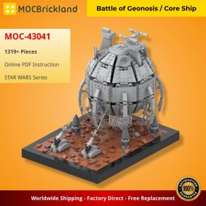 Mocbrickland Moc 43041 Battle Of Geonosis Core Ship (2)