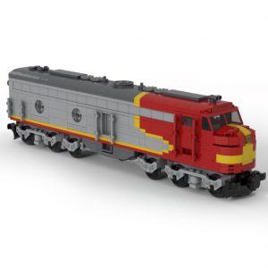 Mocbrickland Moc 47988 Santa Fe Emd E8 Locomotive (1)