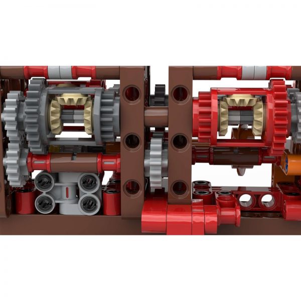 Mocbrickland Moc 51409 8 Speed Geabox Using Just 2 Levers (3)