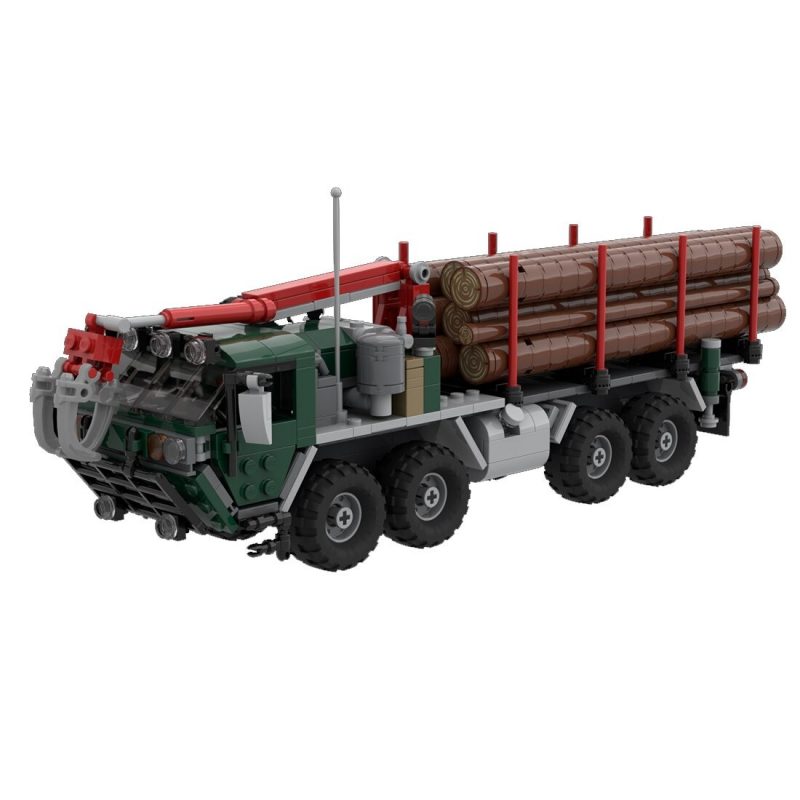 MOCBRICKLAND MOC-51776 M985 HEMTT Log Truck