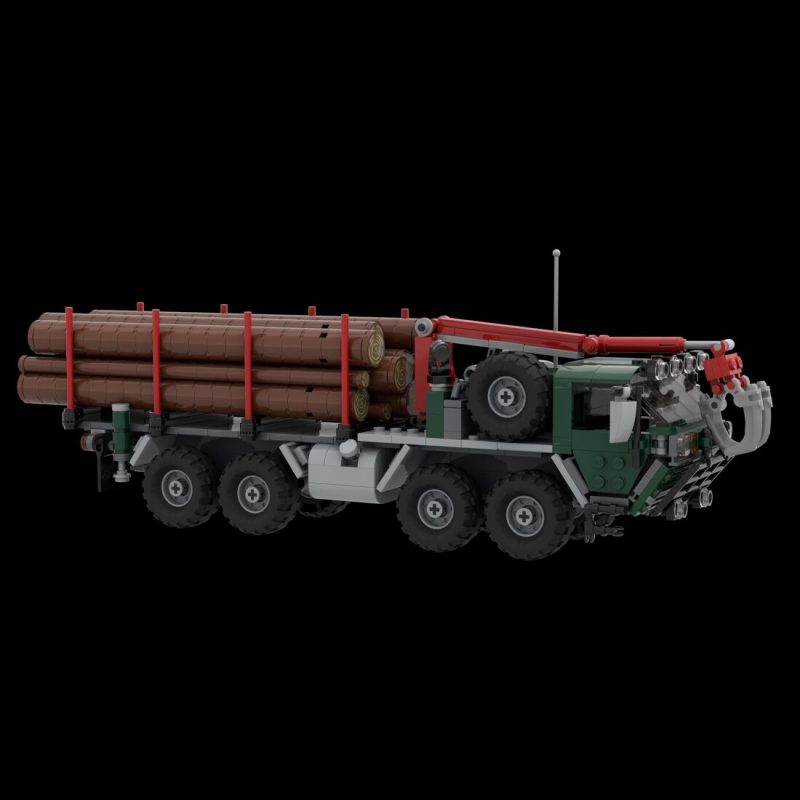 MOCBRICKLAND MOC-51776 M985 HEMTT Log Truck