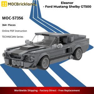 Mocbrickland Moc 57356 Eleanor Ford Mustang Shelby Gt500 (2)