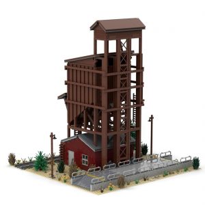 Mocbrickland Moc 68452 Small Wood Coaling Tower (4)