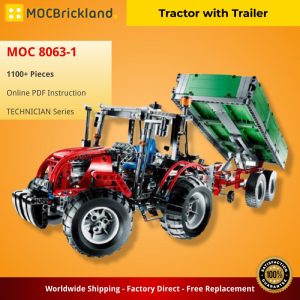 Mocbrickland Moc 8063 1 Tractor With Trailer (2)