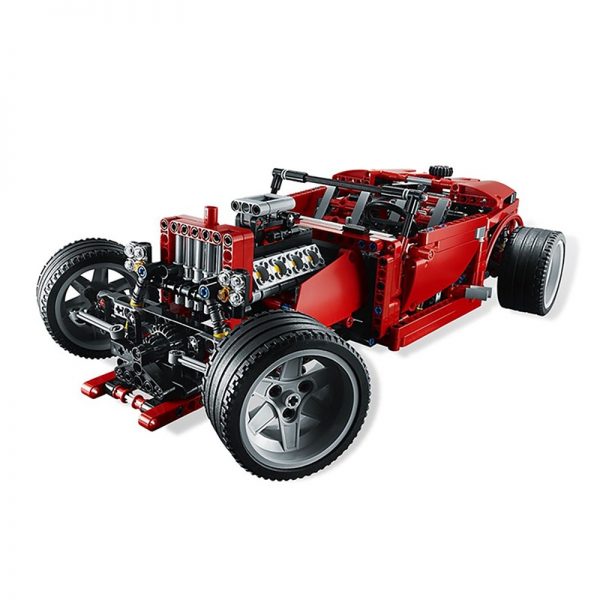 Mocbrickland Moc 8070 1 Red Super Car (1)