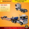 Mocbrickland Moc 96572 Cabover Semi Truck And Lowboy Trailer (42128 B Model) (1)