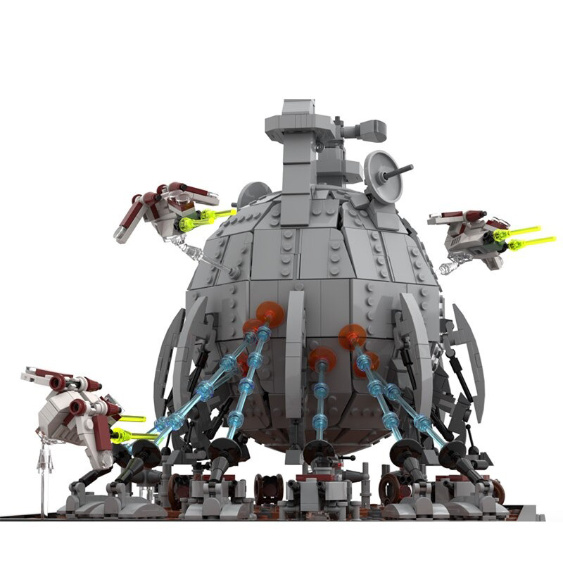 MOCBRICKLAND MOC-97760 Battle of Geonosis Diorama with Core Ship - Clone Wars