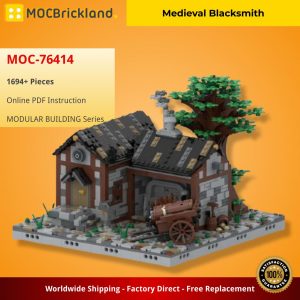 Modular Building Moc 76414 Medieval Blacksmith By Tavernellos Mocbrickland (2)