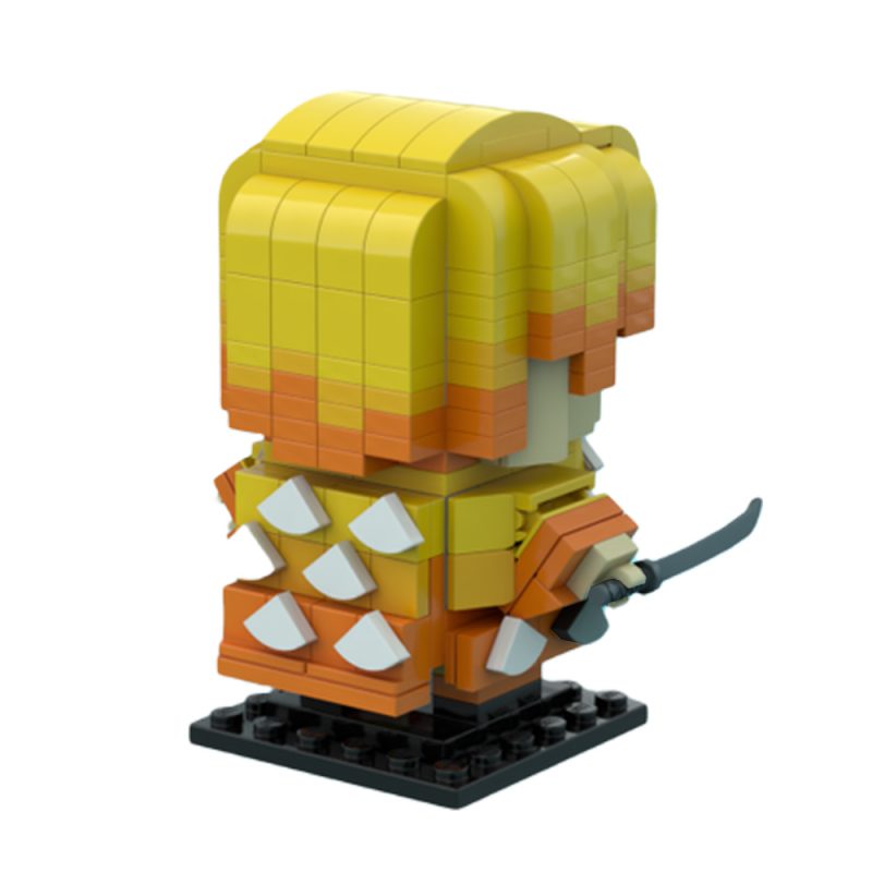 MOCBRICKLAND MOC-84034 Agatsuma Zenitsu Brickheadz (Demon Slayer)