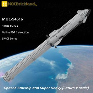 Space Moc 94616 Spacex Starship And Super Heavy [saturn V Scale] By 0rig0 Mocbrickland (4)
