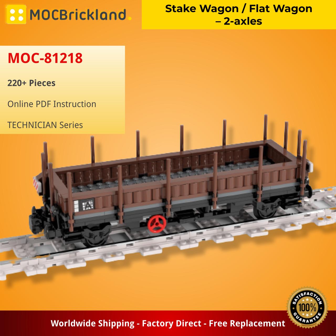 Technician Moc 81218 Stake Wagon Flat Wagon – 2 Axles By Langemat Mocbrickland (5) Technician Moc 81218 Stake Wagon Flat Wagon – 2 Axles By Langemat Mocbrickland (5)