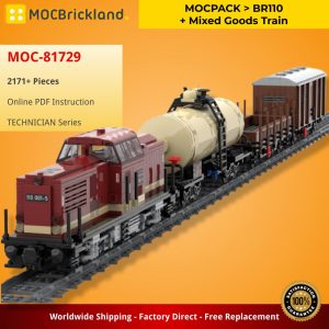 Technician Moc 81729 Mocpack Br110 + Mixed Goods Train By Langemat Mocbrickland (2)