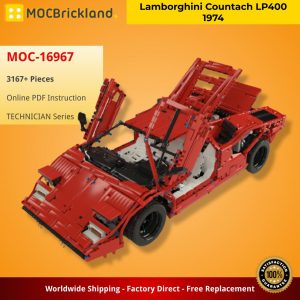 Mocbrickland Moc 16967 Lamborghini Countach Lp400 1974 (2)