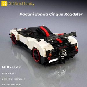 Mocbrickland Moc 22208 Pagani Zonda Cinque Roadster (2)