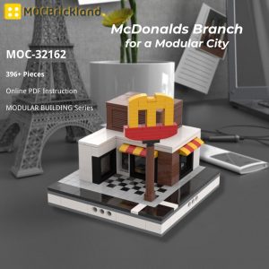 Mocbrickland Moc 32162 Mcdonalds Branch For A Modular City (2)