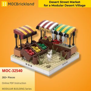 Mocbrickland Moc 32540 Desert Street Market For A Modular Desert Village (3)
