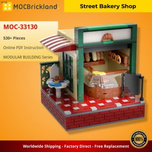 Mocbrickland Moc 33130 Street Bakery Shop (2)