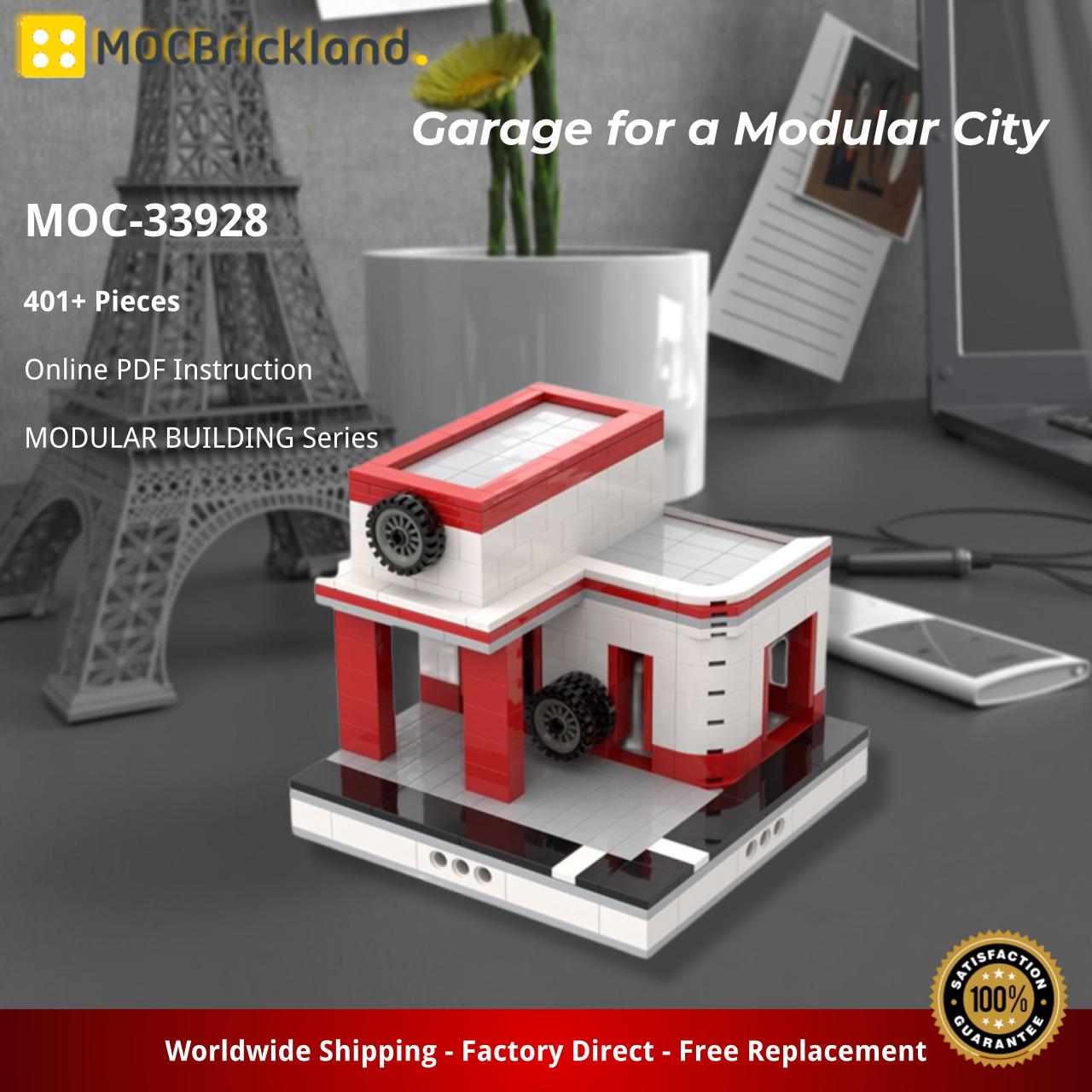 MOCBRICKLAND MOC-34566 Mirage Hotel for Modular City Las Vegas