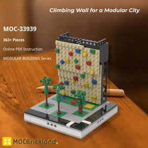 Mocbrickland Moc 33939 Climbing Wall For A Modular City (2)
