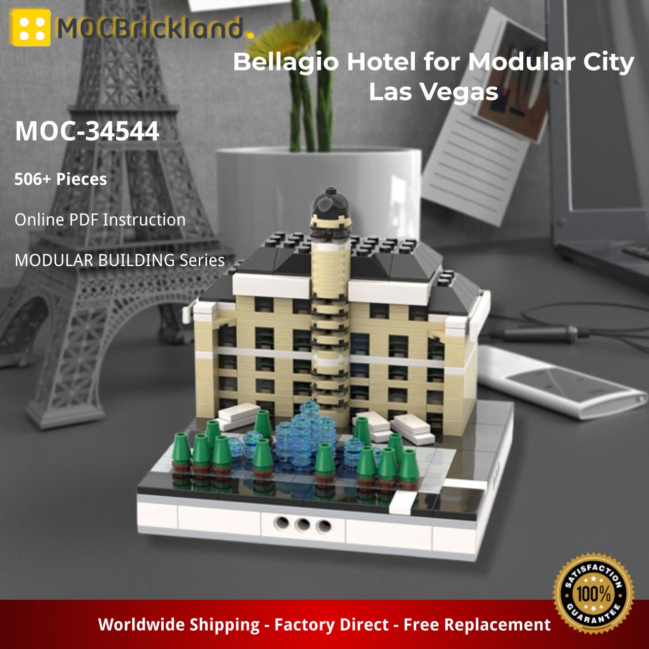 MOC Instructions (PDF) Modular City Las Vegas (Build from 11 models)