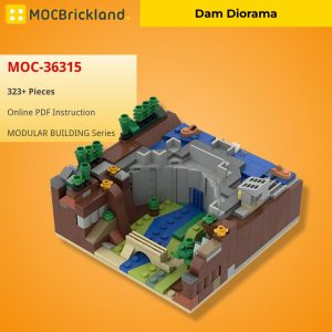 Mocbrickland Moc 36315 Dam Diorama (2)
