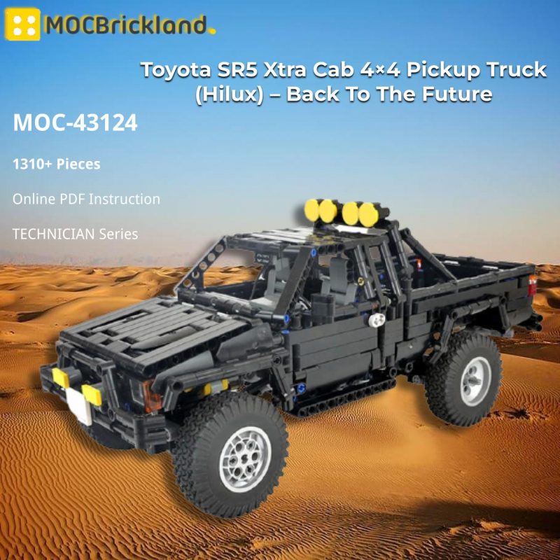 MOCBRICKLAND MOC-43124 Toyota SR5 Xtra Cab 4×4 Pickup Truck (Hilux) – Back To The Future