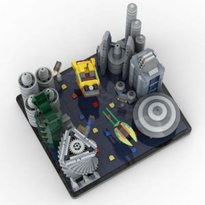 Mocbrickland Moc 49400 Coruscant Pursuit Zam Wesell Speeder Chase Micro Episode Ii (4)