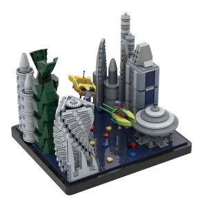 Mocbrickland Moc 49400 Coruscant Pursuit Zam Wesell Speeder Chase Micro Episode Ii (6)