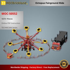 Mocbrickland Moc 50552 Octopus Fairground Ride (5)