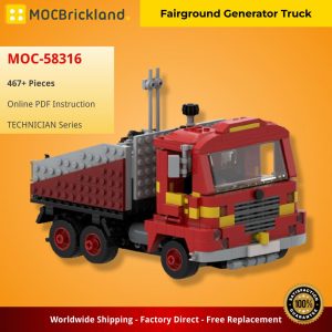 Mocbrickland Moc 58316 Fairground Generator Truck (2)