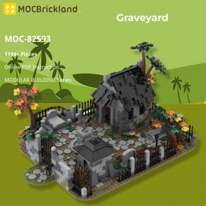 Mocbrickland Moc 82593 Graveyard (2)