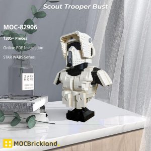 Mocbrickland Moc 82906 Scout Trooper Bust (2)