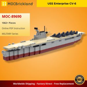 Mocbrickland Moc 89690 Uss Enterprise Cv 6 (2)