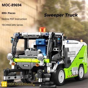 Mocbrickland Moc 89694 Sweeper Truck (5)