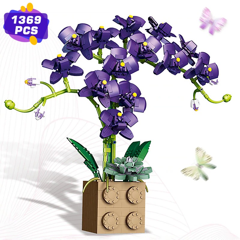 MOCBRICKLAND MOC-89696 Orchid Bouquet