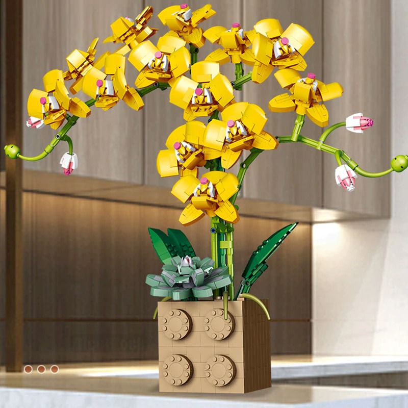 MOCBRICKLAND MOC-89696 Orchid Bouquet