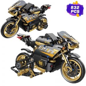 Mocbrickland Moc 89697 Locomotive Motorcycle (1)